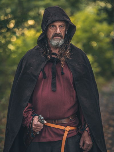 Trollfelsen Mittelalter Gewandung Umhang Zenta Braun